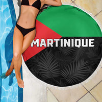 Martinique Beach Blanket Simple Style With Palm Leaf Pattern