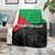 Martinique Blanket Simple Style With Palm Leaf Pattern