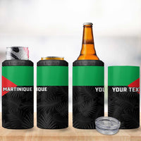 Personalized Martinique 4 in 1 Can Cooler Tumbler Simple Style With Palm Leaf Pattern