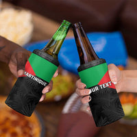 Personalized Martinique 4 in 1 Can Cooler Tumbler Simple Style With Palm Leaf Pattern