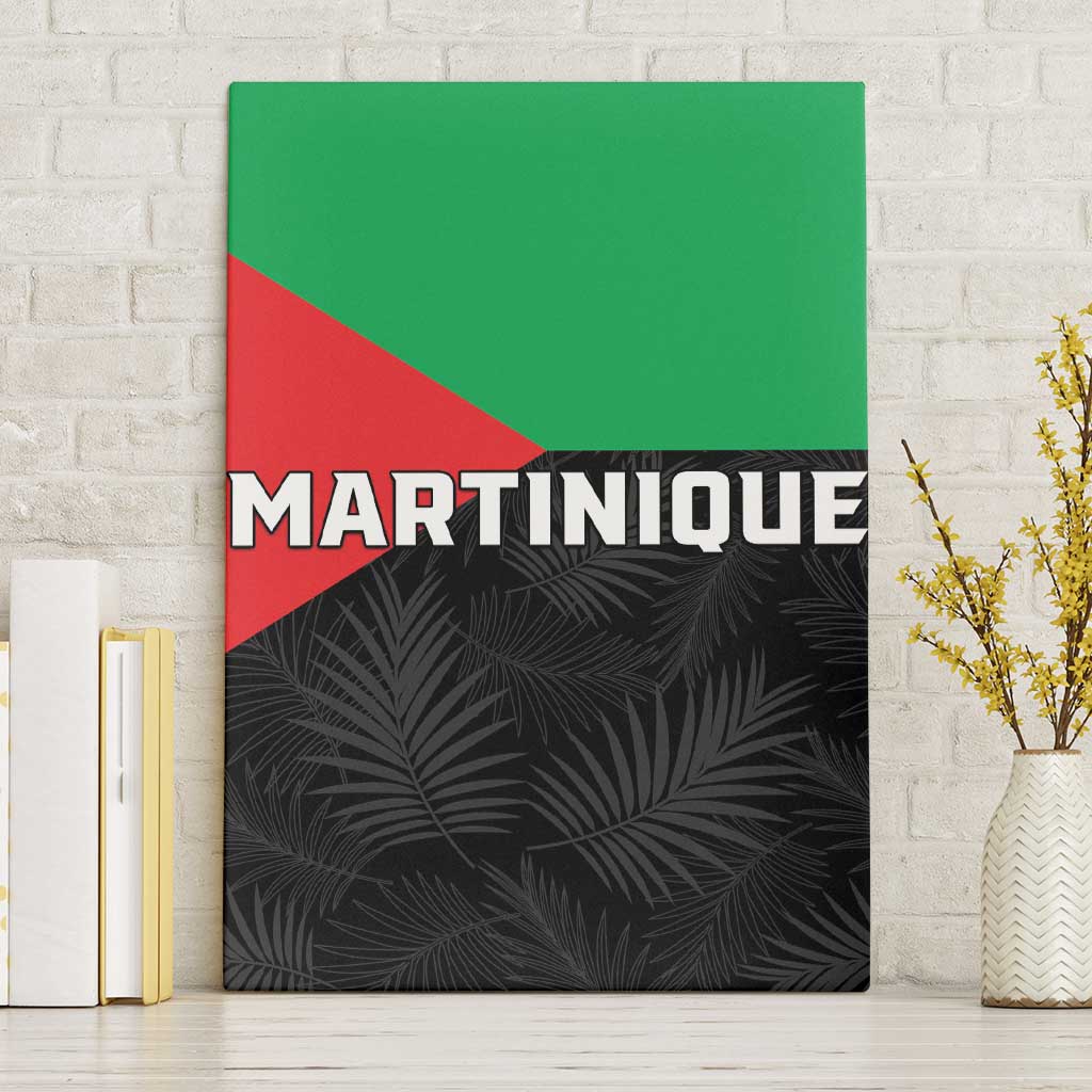 Martinique Canvas Wall Art Simple Style With Palm Leaf Pattern