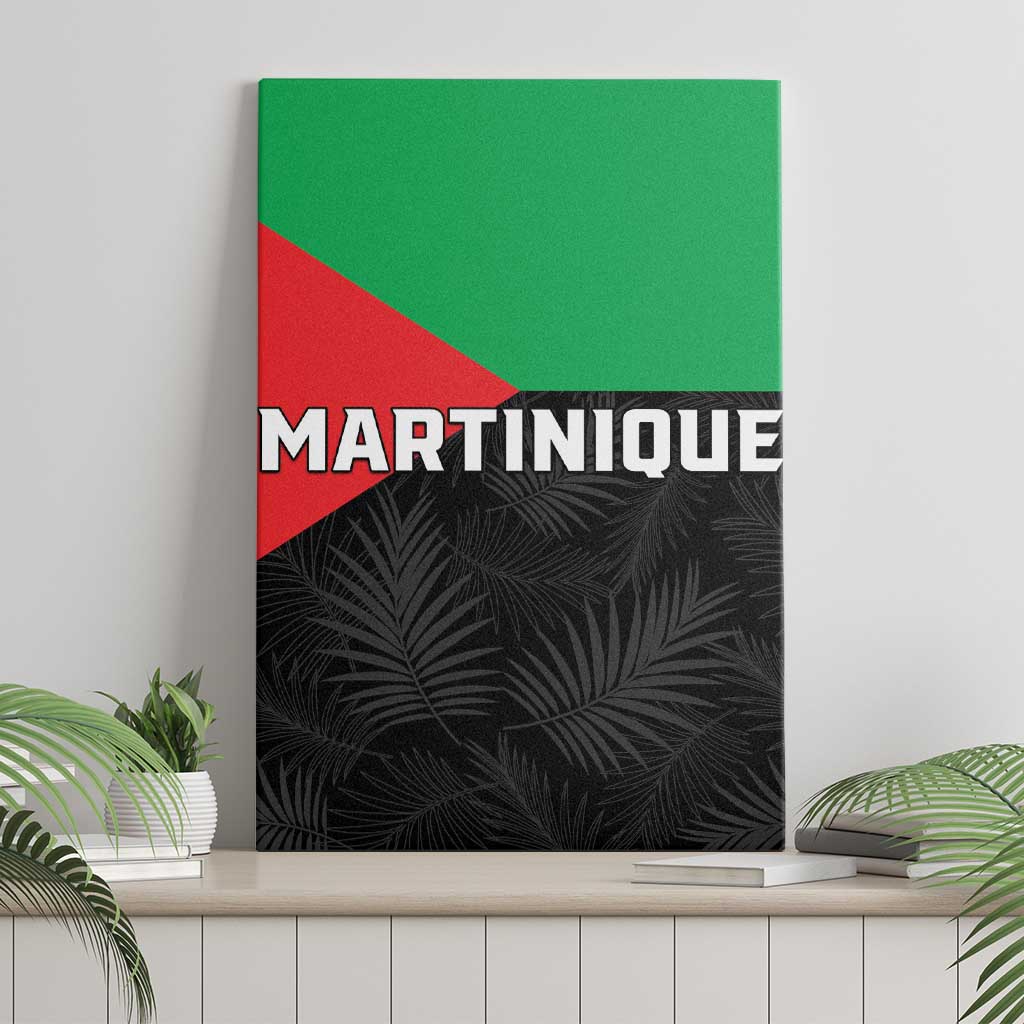 Martinique Canvas Wall Art Simple Style With Palm Leaf Pattern