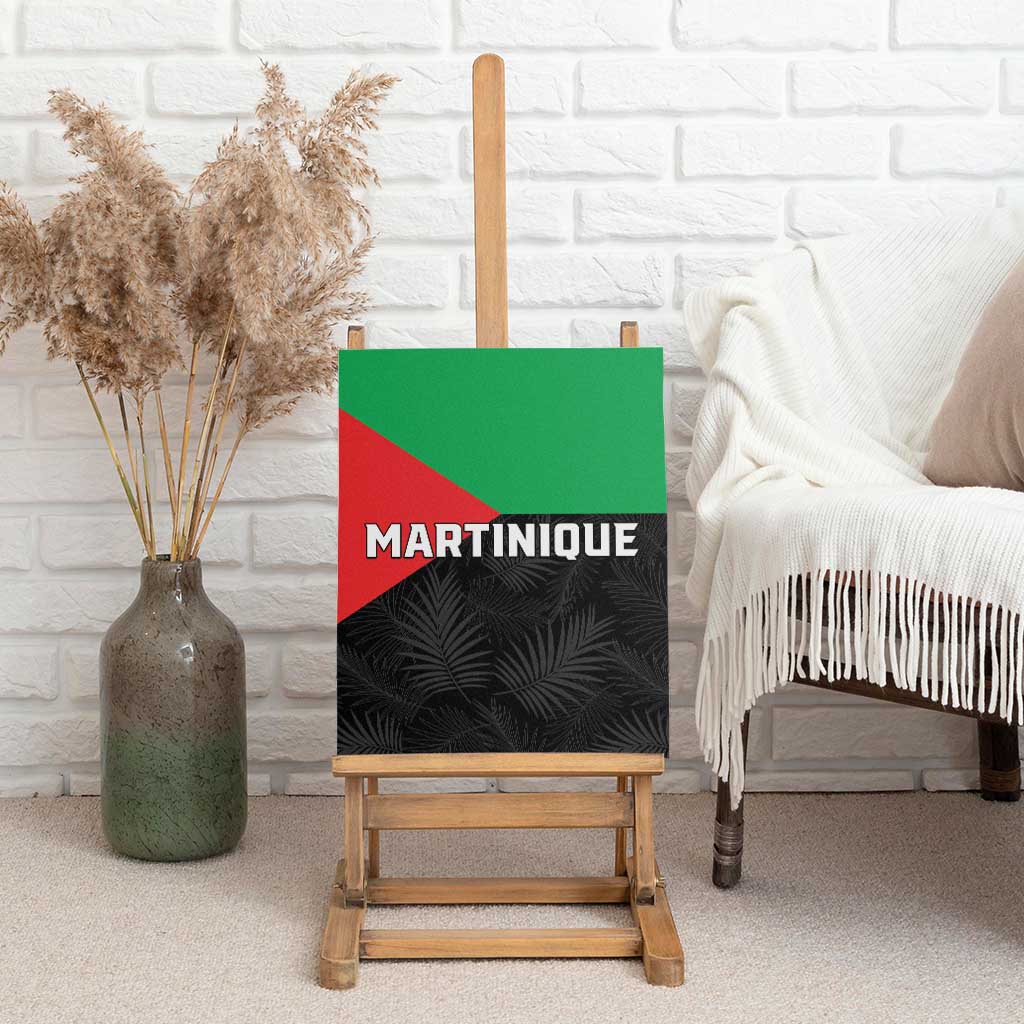 Martinique Canvas Wall Art Simple Style With Palm Leaf Pattern