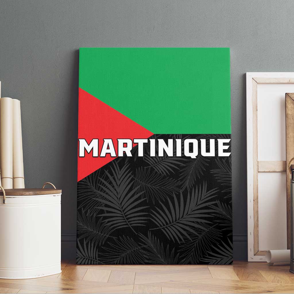 Martinique Canvas Wall Art Simple Style With Palm Leaf Pattern