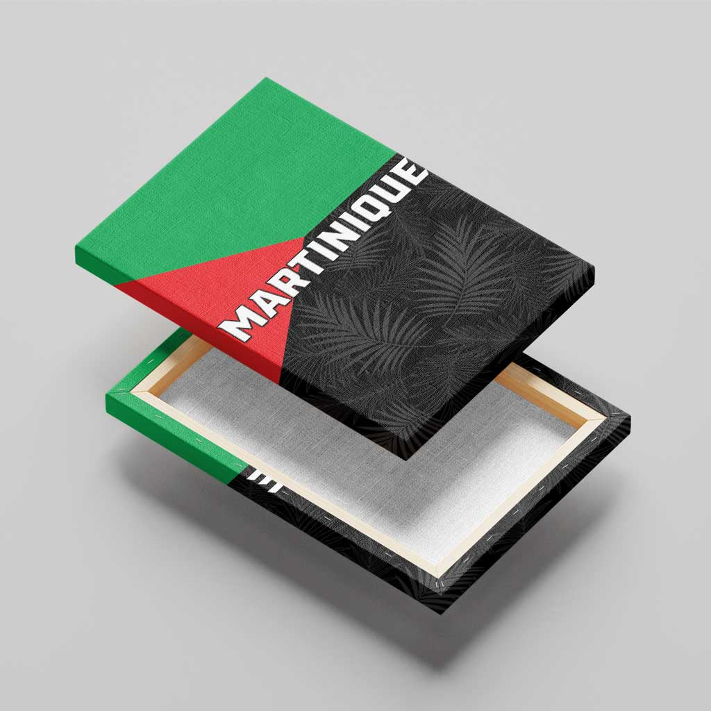 Martinique Canvas Wall Art Simple Style With Palm Leaf Pattern