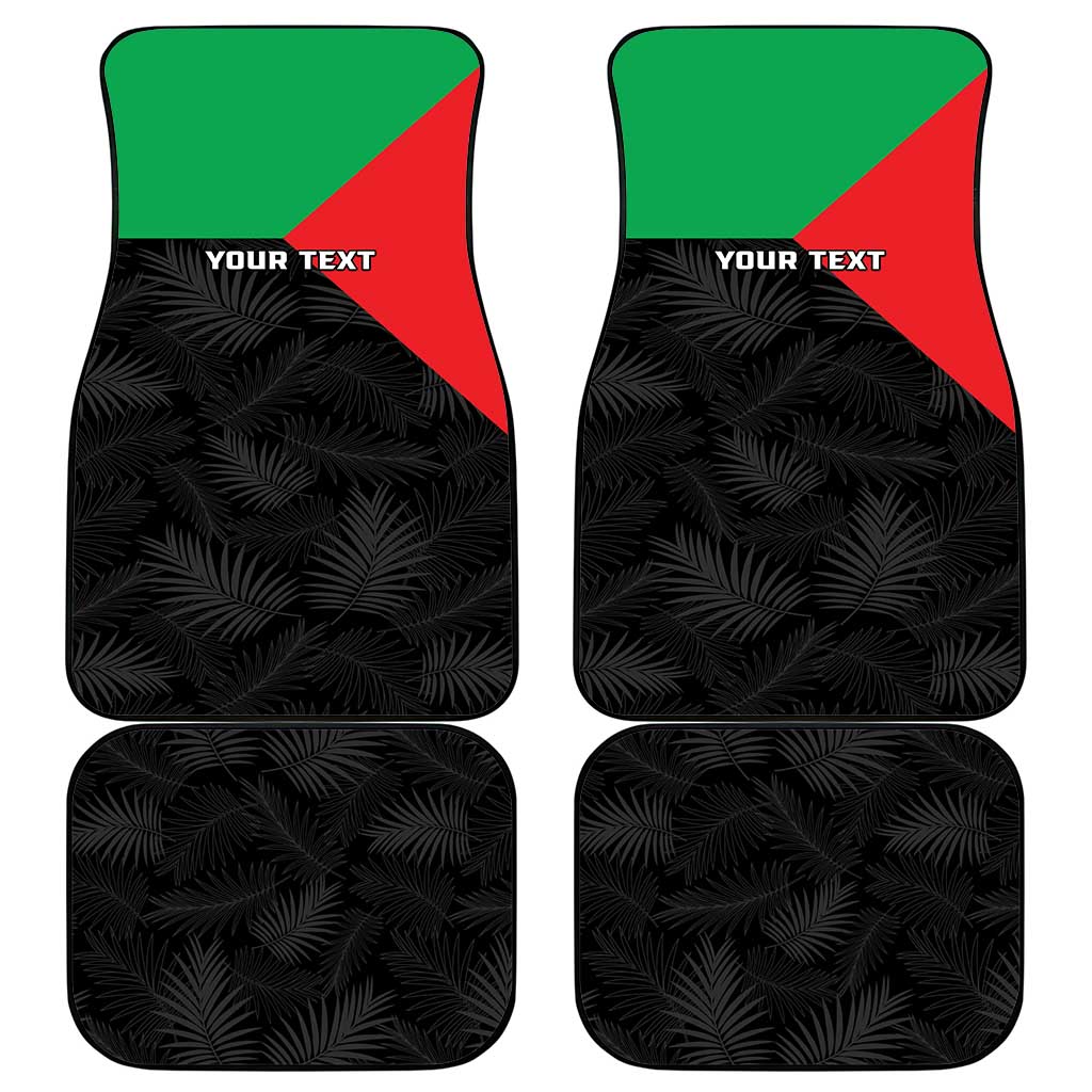 Martinique Car Mats Simple Style With Palm Leaf Pattern