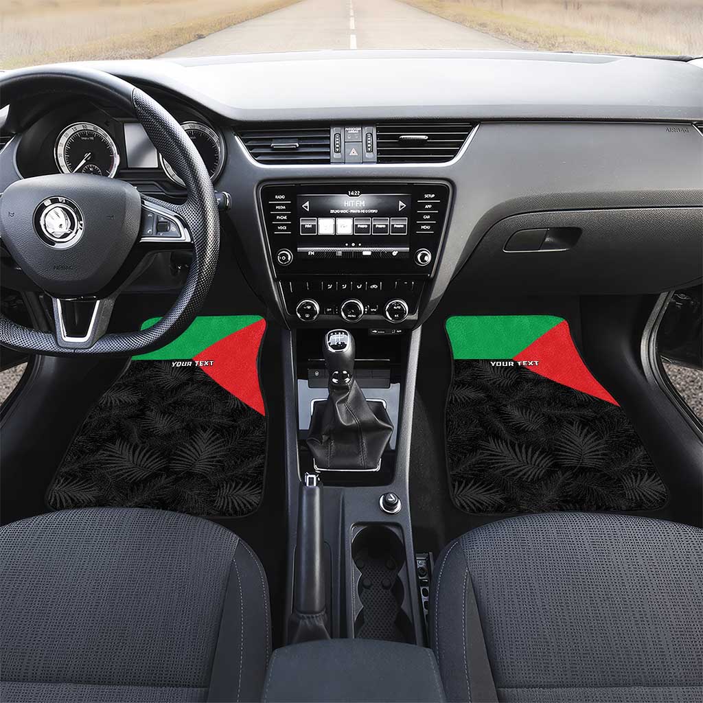 Martinique Car Mats Simple Style With Palm Leaf Pattern