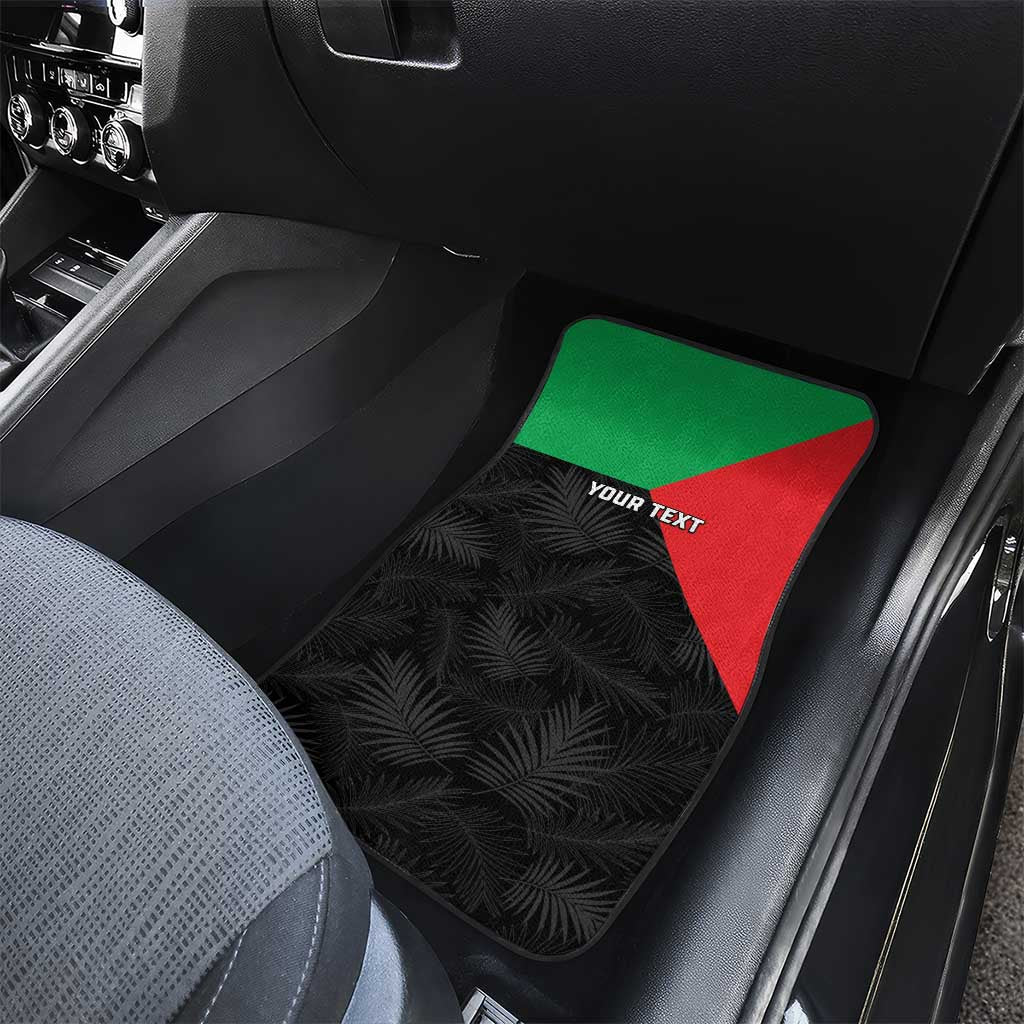 Martinique Car Mats Simple Style With Palm Leaf Pattern