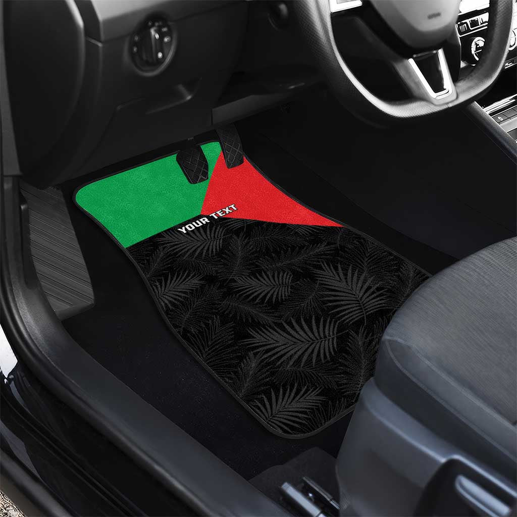 Martinique Car Mats Simple Style With Palm Leaf Pattern