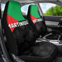 Martinique Car Seat Cover Simple Style With Palm Leaf Pattern