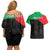 Personalized Martinique Couples Matching Off Shoulder Short Dress and Hawaiian Shirt Simple Style With Palm Leaf Pattern