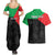 Personalized Martinique Couples Matching Summer Maxi Dress and Hawaiian Shirt Simple Style With Palm Leaf Pattern