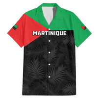 Personalized Martinique Family Matching Mermaid Dress and Hawaiian Shirt Simple Style With Palm Leaf Pattern