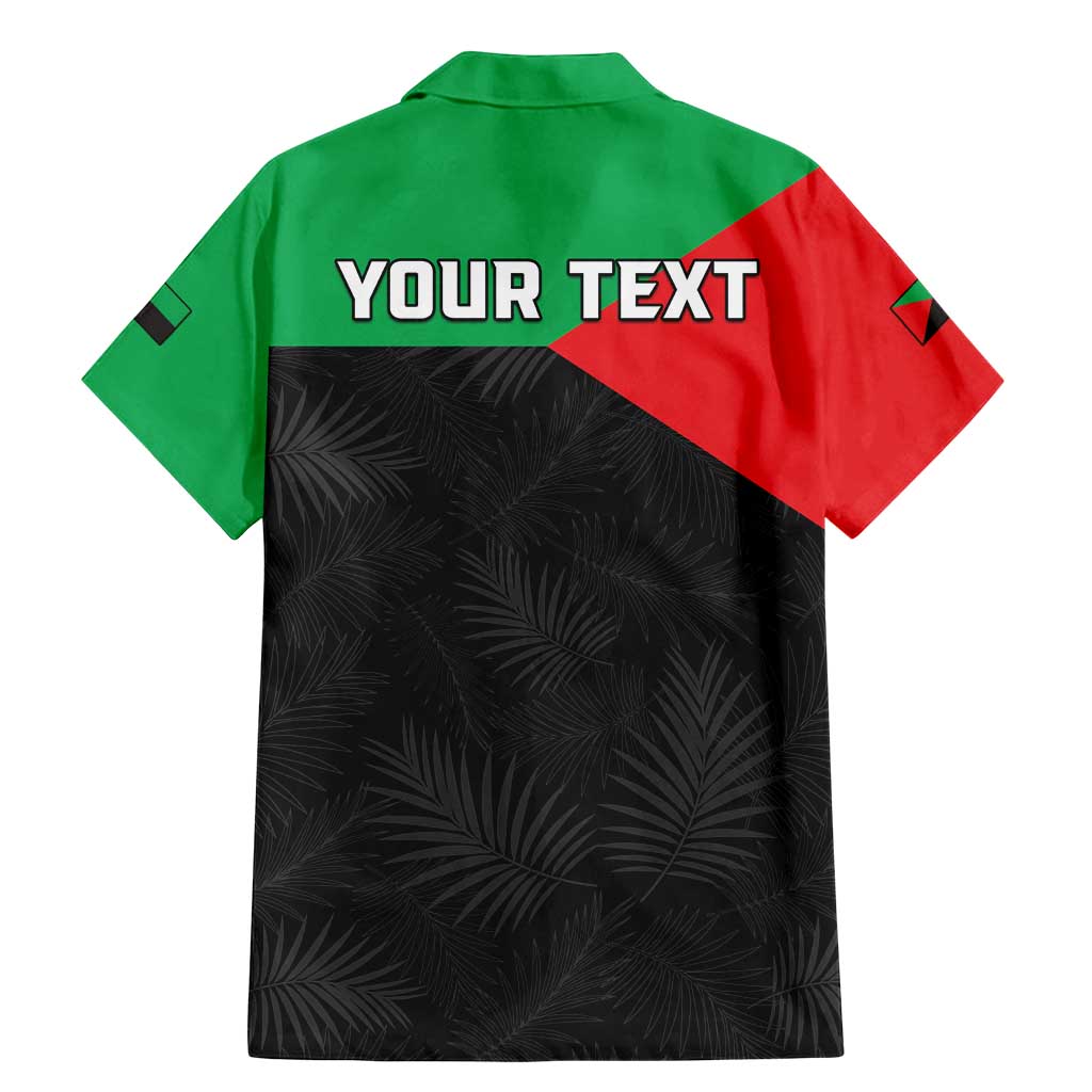 Personalized Martinique Family Matching Mermaid Dress and Hawaiian Shirt Simple Style With Palm Leaf Pattern