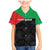 Personalized Martinique Family Matching Mermaid Dress and Hawaiian Shirt Simple Style With Palm Leaf Pattern
