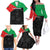 Personalized Martinique Family Matching Off The Shoulder Long Sleeve Dress and Hawaiian Shirt Simple Style With Palm Leaf Pattern