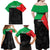 Personalized Martinique Family Matching Off Shoulder Maxi Dress and Hawaiian Shirt Simple Style With Palm Leaf Pattern