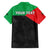 Personalized Martinique Family Matching Off Shoulder Short Dress and Hawaiian Shirt Simple Style With Palm Leaf Pattern