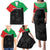 Personalized Martinique Family Matching Puletasi and Hawaiian Shirt Simple Style With Palm Leaf Pattern