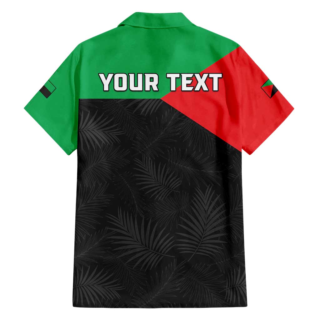 Personalized Martinique Family Matching Summer Maxi Dress and Hawaiian Shirt Simple Style With Palm Leaf Pattern