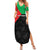 Personalized Martinique Family Matching Summer Maxi Dress and Hawaiian Shirt Simple Style With Palm Leaf Pattern