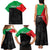 Personalized Martinique Family Matching Tank Maxi Dress and Hawaiian Shirt Simple Style With Palm Leaf Pattern