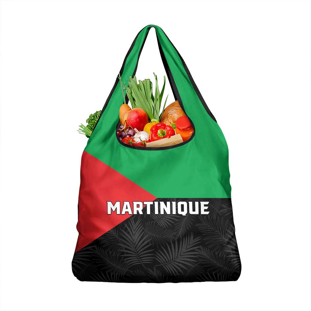 Martinique Grocery Bag Simple Style With Palm Leaf Pattern