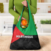 Martinique Grocery Bag Simple Style With Palm Leaf Pattern