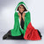 Martinique Hooded Blanket Simple Style With Palm Leaf Pattern