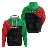 Personalized Martinique Hoodie Simple Style With Palm Leaf Pattern
