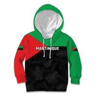 Personalized Martinique Kid Hoodie Simple Style With Palm Leaf Pattern