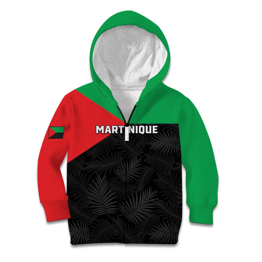 Personalized Martinique Kid Hoodie Simple Style With Palm Leaf Pattern