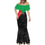 Personalized Martinique Mermaid Dress Simple Style With Palm Leaf Pattern