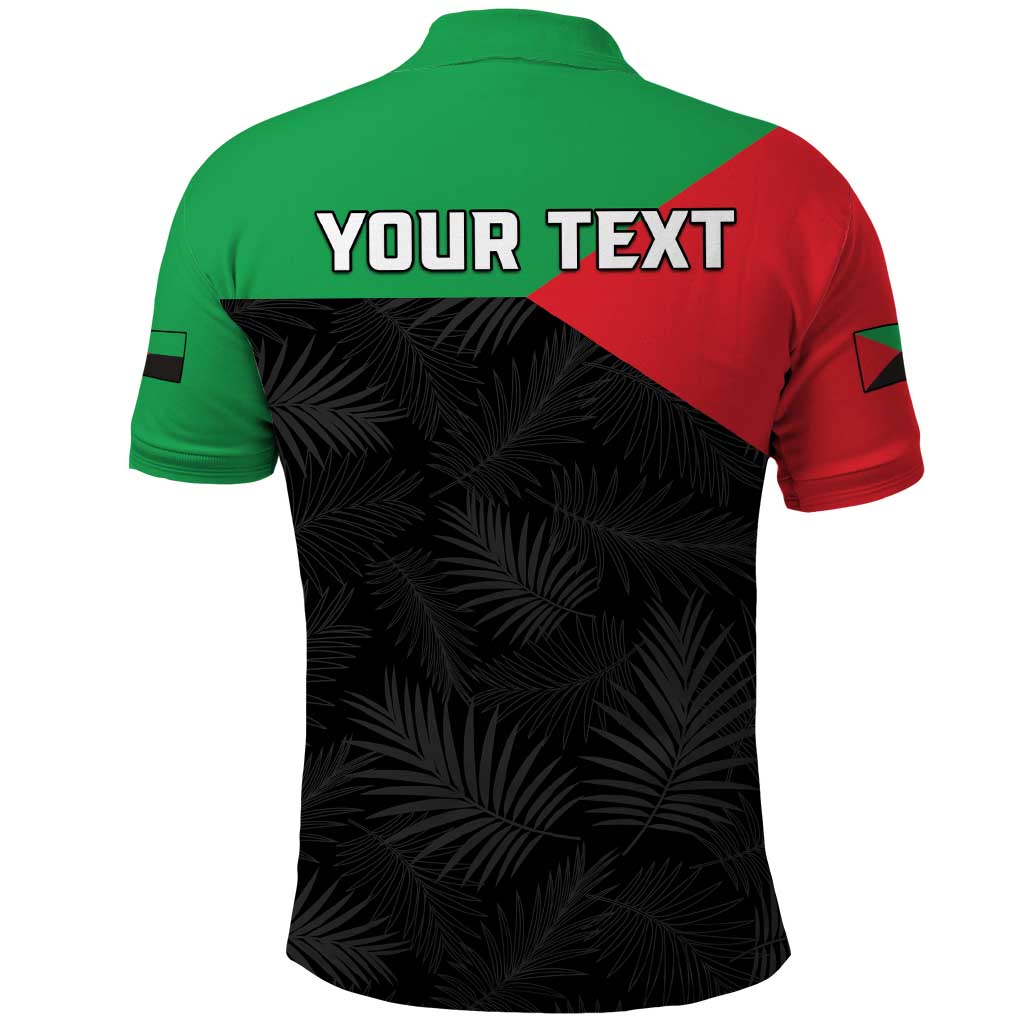 Personalized Martinique Polo Shirt Simple Style With Palm Leaf Pattern