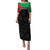 Personalized Martinique Puletasi Simple Style With Palm Leaf Pattern