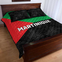 Martinique Quilt Bed Set Simple Style With Palm Leaf Pattern