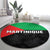 Martinique Round Carpet Simple Style With Palm Leaf Pattern