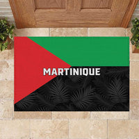 Martinique Rubber Doormat Simple Style With Palm Leaf Pattern