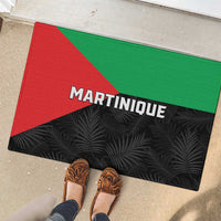 Martinique Rubber Doormat Simple Style With Palm Leaf Pattern