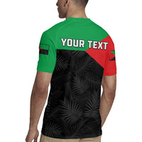 Personalized Martinique Rugby Jersey Simple Style With Palm Leaf Pattern