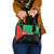 Martinique Shoulder Handbag Simple Style With Palm Leaf Pattern