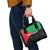 Martinique Shoulder Handbag Simple Style With Palm Leaf Pattern