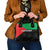 Martinique Shoulder Handbag Simple Style With Palm Leaf Pattern