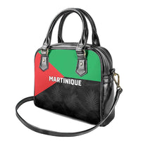 Martinique Shoulder Handbag Simple Style With Palm Leaf Pattern