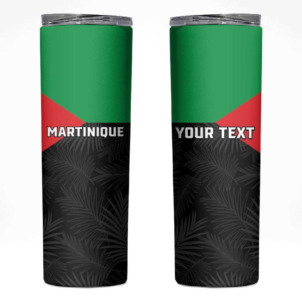 Personalized Martinique Skinny Tumbler Simple Style With Palm Leaf Pattern