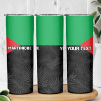 Personalized Martinique Skinny Tumbler Simple Style With Palm Leaf Pattern