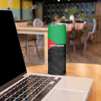 Personalized Martinique Skinny Tumbler Simple Style With Palm Leaf Pattern