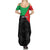 Personalized Martinique Summer Maxi Dress Simple Style With Palm Leaf Pattern