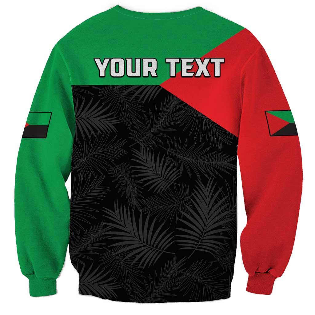 Personalized Martinique Sweatshirt Simple Style With Palm Leaf Pattern