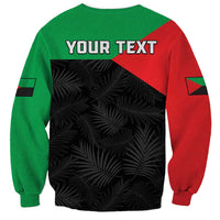 Personalized Martinique Sweatshirt Simple Style With Palm Leaf Pattern